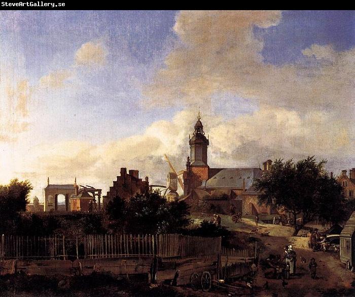 Jan van der Heyden Street before Haarlem Tower